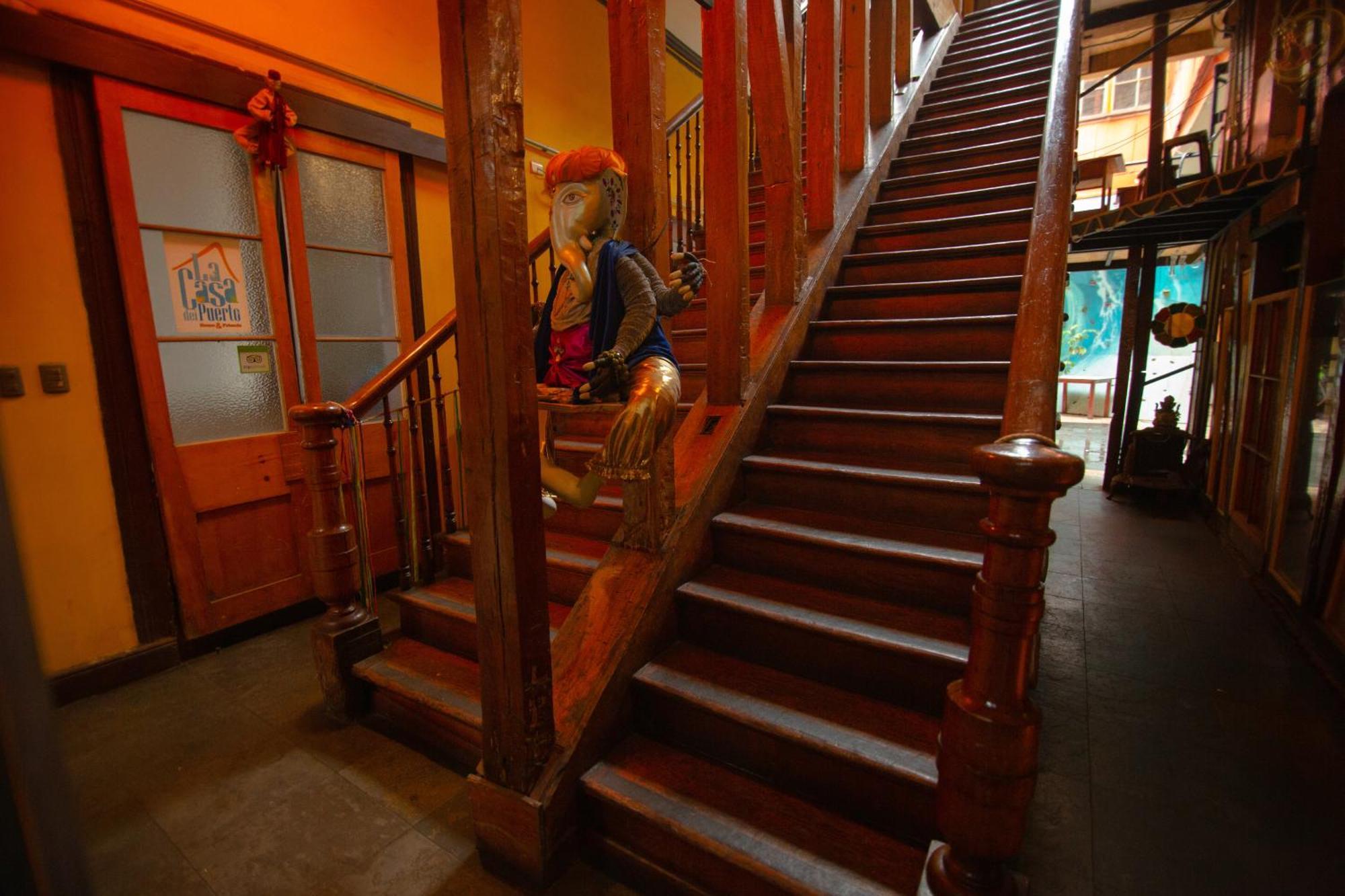 La Casa Del Puerto, Hostal Cultural, Cerro Alegre Valparaiso Bagian luar foto